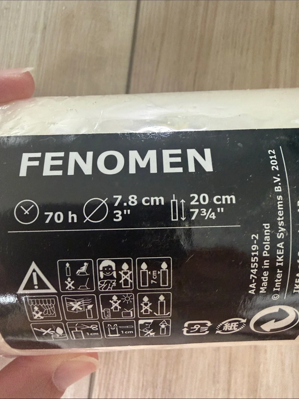 New Fenomen Candle Pillars - Cream